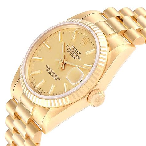 rolex 31mm gold president|Rolex datejust 31 yellow gold.